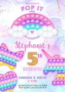 175hpa 03 Pop it BDay pinkpurple gold: 175hpa 03 Pop it BDay pinkpurple gold