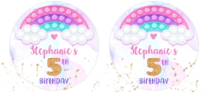 175hpa 17 C lollipop rainbow pop it fidget label gold design preview