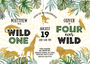 040hpa 62 JUNGLE BDay WILD ONE and FOUR ever wild boy boy: 040hpa 62 JUNGLE BDay WILD ONE and FOUR ever wild boy boy