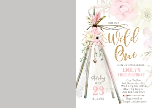 107hpa 10 TeePee BDay 7x5 WILD ONE design preview