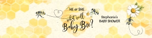 049hpa 19 B Baby Bee reveal water bottle label 8x2 design preview