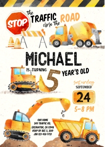 180hpa 01 Construction invitation 5x7 design preview