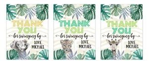 124hpa 15 A Safari Thank you Tag swinging by: 124hpa 15 A Safari Thank you Tag swinging by