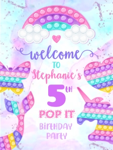 175hpa 24 B welcome sign rainbow pop it 18x24: 175hpa 24 B welcome sign rainbow pop it 18x24