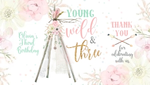 107hpa 21 C Teepee Wild Three gable box label design preview