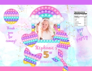 175hpa 30 T pop it rainbow chips bag photo added gold design preview