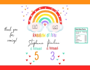 183hpa 30 D rainbow joint sisters chips bag: 183hpa 30 D rainbow joint sisters chips bag