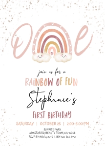 184hpa 11 Rainbow ONE birthday 5x7: 184hpa 11 Rainbow ONE birthday 5x7