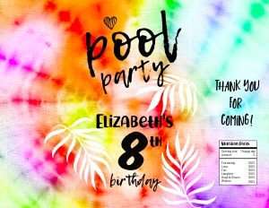 186hpa 30 J chips bag POOL party rainbow design preview