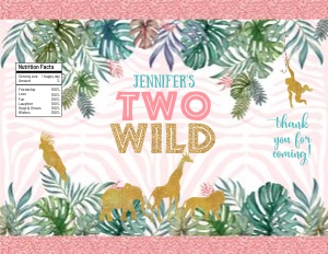 041hpa 30 D jungle chips bag pink gold TWO WILD design preview