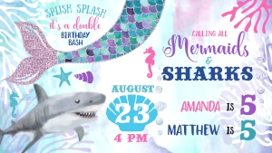 F062 Mermaids Sharks facebook event cover: F062 Mermaids Sharks facebook event cover