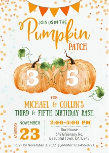 079hpa 07 Pumpkin joint party BDay 5x7 design preview