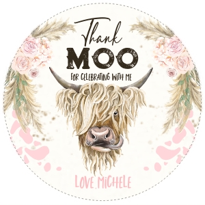 209hpa 18 D holy cow TY tag 3x3 pink pampas design preview