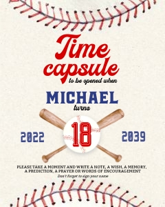 191hpa 23 B Time Capsule sign 8x10 rookie design preview