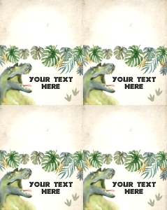 132hpa 23 A Dinosaur Food labels design preview