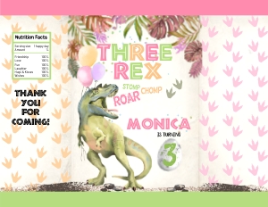 137hpa 30 A Three Rex chips bag wrapper design preview