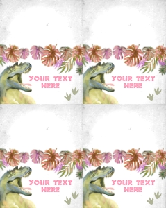 137hpa 23 A Dinosaur Food labels design preview