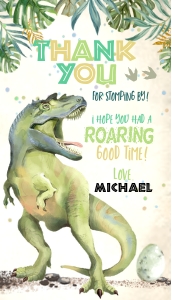 132hpa 09 B dinosaur rectangular tag design preview