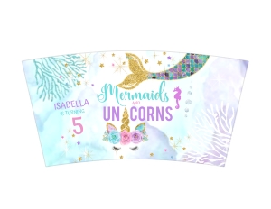 061hpa 26 A cotton candy label mermaids unicorns: 061hpa 26 A cotton candy label mermaids unicorns
