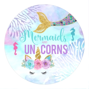 061hpa 26 T cotton can cover: 061hpa 26 A cotton candy label mermaids unicorns