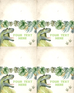 141hpa 23 A Dinosaur Food labels design preview