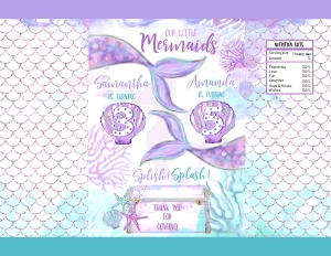 198hpa 30 D mermaids joint chips bag twins: 198hpa 30 D mermaids joint chips bag twins