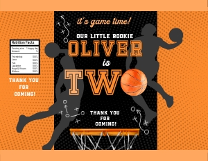 218hpa 30 G basketball TWO chips bag black design preview