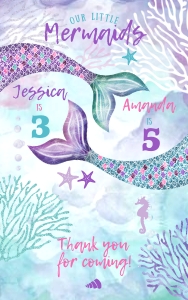060hpa 29 J mermaids joint gift bag label 5x8 design preview