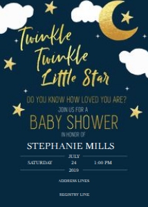 TWINKLE TWINKLE LITTLE STAR INVITATION: TWINKLE TWINKLE STAR INVITATION