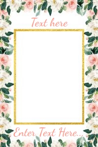 GOLD PINK FRAME 20X30: PINK GOLD FRAME