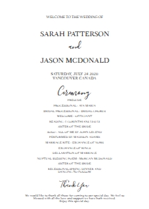 _WEDDING FAN PROGRAM 5X7 design preview