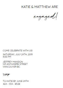 MODERN WERE ENGAGED 5x7 BW2021: MODERN WERE ENGAGED 5x7 bw2021