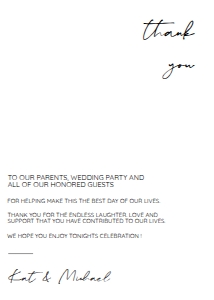 __MODERN THANK YOU PORTRAIT CARD 5x7 design preview