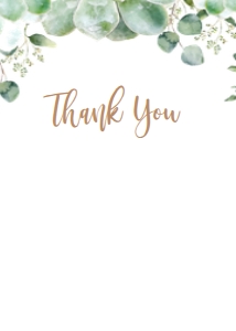 007 THANK YOU CARD FOLDABLE: 007 SUCCULENT BABY IN BLOOM INVITE
