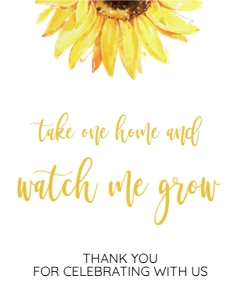 009 take one home watch me grow sign 8x10: 009 WATCH ME GROW SIGN AND TAG