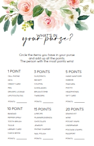 11 MODERN WHATS IN YOUR PURSE GAME: 006 bridal whats in your purse game