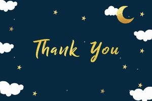 Twinkle Twinkle Thank You Card 4x6: TWINKLE TWINKLE STAR INVITATION