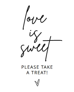 BSIG LOVE IS SWEET SIGN 5X7, 8X10 design preview