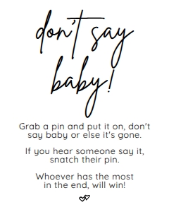 BSIG DON'T SAY BABY 8X10: BSIG DON'T SAY BABY 5X7, 8X10