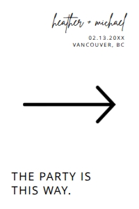 BSIG PARTY THIS WAY 24X36: BSIG PARTY THIS WAY 18X24, 20X30, 24X36