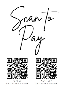 BW2021 QR CODES SIGN 5X7: QR CODES SIGN 5X7, 8X10