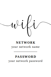 WIFI PASSWORD V1 4X6: WIFI PASSWORD V1