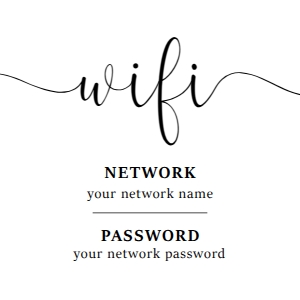 WIFI PASSWORD V1 7X7: WIFI PASSWORD V1