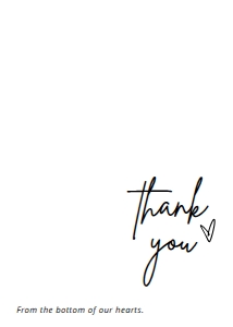 BSIG THANK YOU TENTED CARD 5X3.5: BSIG THANK YOU TENTED CARD 5X3.5