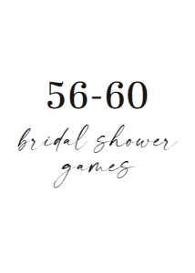 GAMES 56-60 5x7": 100+ TEMPLATE BRIDAL SHOWER BUNDLE