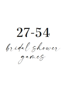 GAMES 27-55 5x7": 100+ TEMPLATE BRIDAL SHOWER BUNDLE