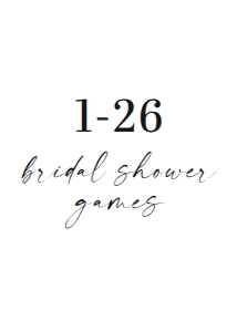 GAMES 1-26 5x7": 100+ TEMPLATE BRIDAL SHOWER BUNDLE