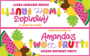 Twotti Frutti Bag Topper Set design preview