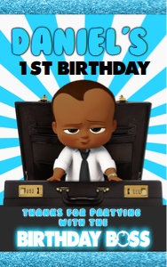Boss Baby Boy Gift Bag - Version 1 design preview