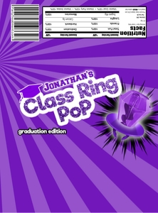 Graduation Class Ring Pop-PURPLE: Graduation Class Ring Pop-PURPLE